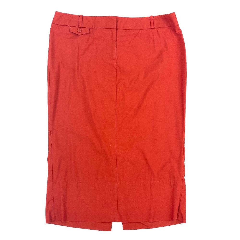 Autumn Red Pencil Skirt |
